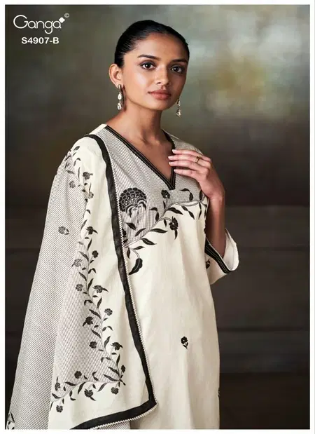 Sancia 4907 By Ganga Cotton Printed Salwar Suits Wholesale Price In Surat